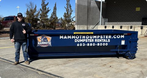 10 yard roll off dumpster from Mammoth Dumpster