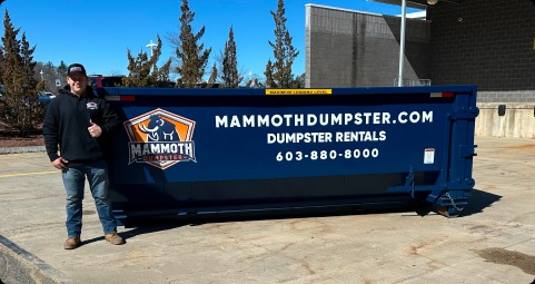 15 yard roll off dumpster from Mammoth Dumpster